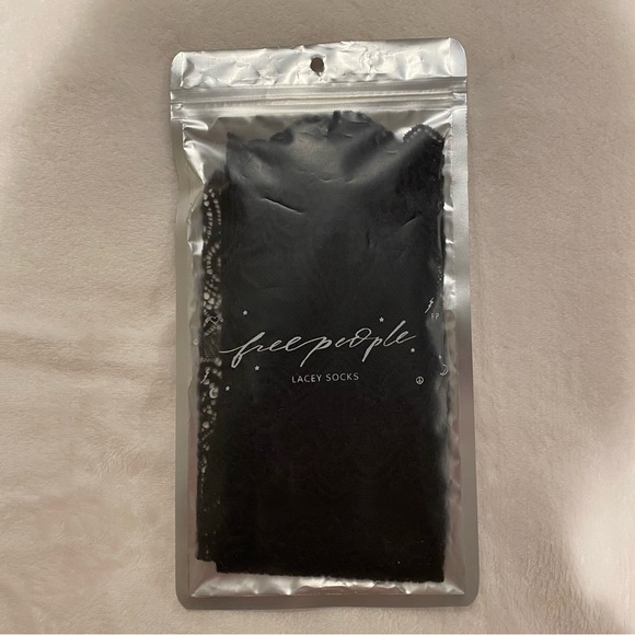 Free People Camila Lace Lacey Sheer Stockings Lingerie Socks | One Size - Picture 4 of 6